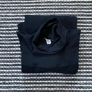 🌿ISSEY MIYAKE Vintage Womens 100% Wool Long Sleeve Black Turtle Neck Dress S